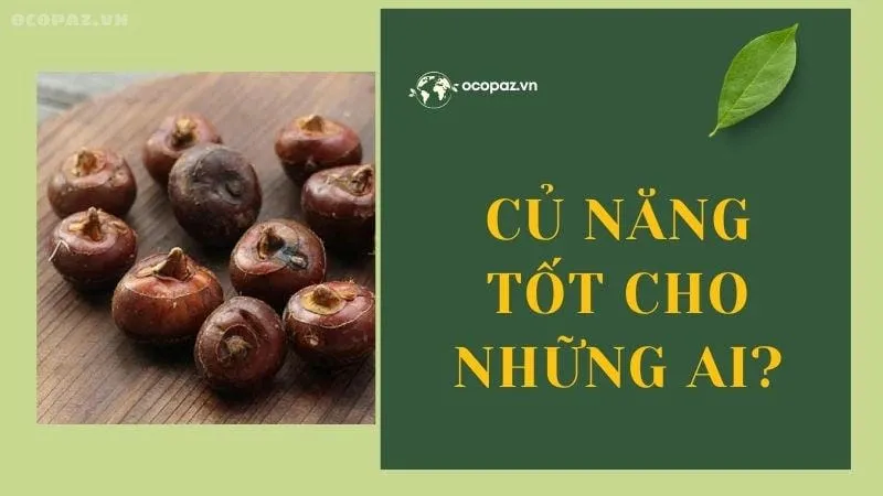 Củ năng tốt cho những ai?