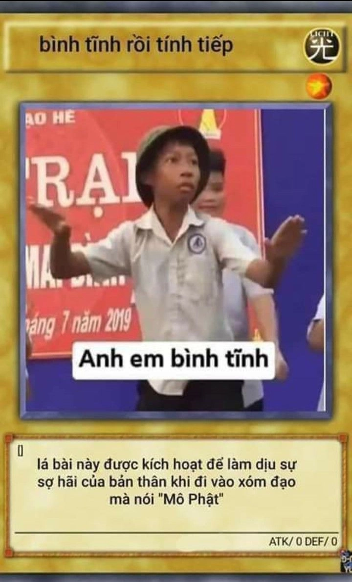 Thêm sự sáng tạo với thẻ bài yugioh meme.