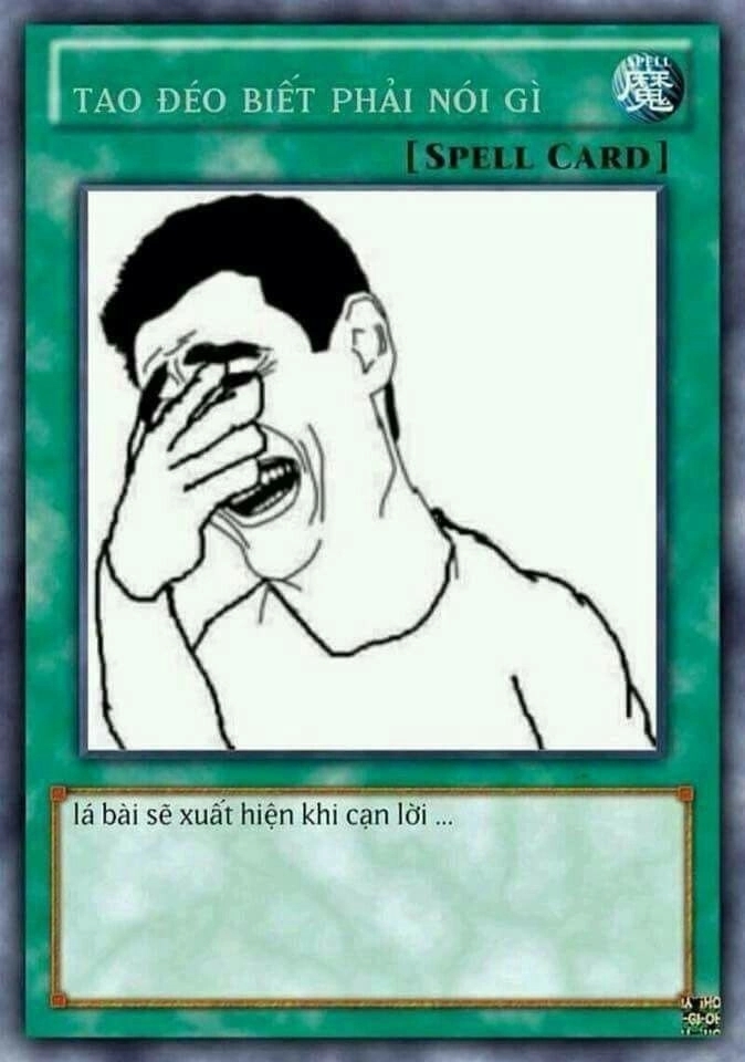 Bộ sưu tập ảnh meme bài yugioh siêu đáng yêu.