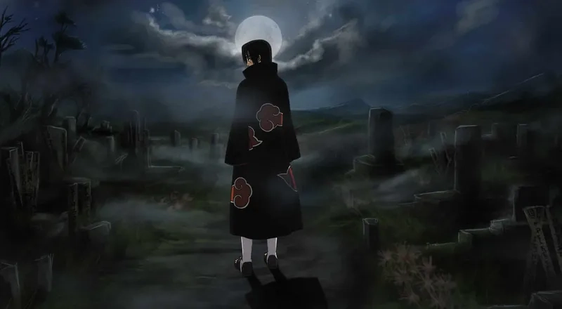 Ảnh Itachi mang lại cảm giác mạnh mẽ và cuốn hút từ nhân vật.