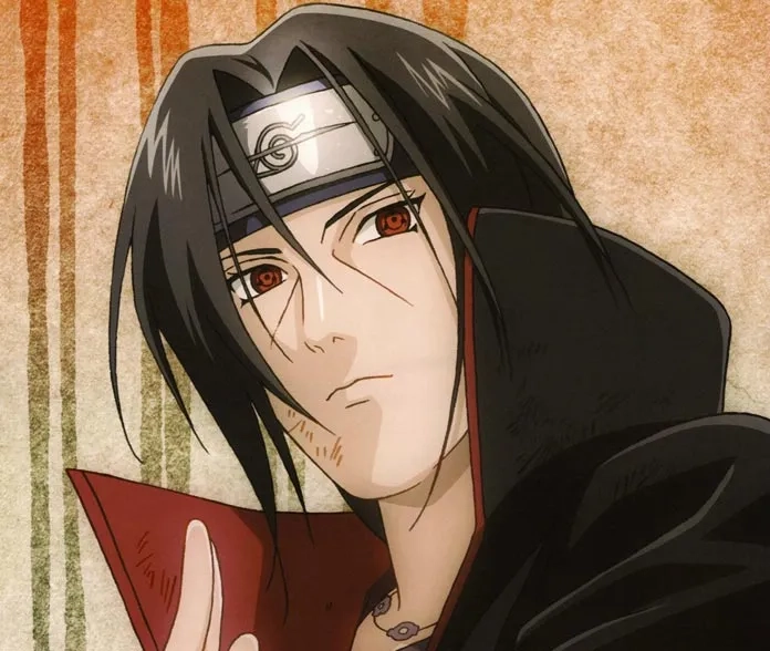 Ảnh Itachi buồn thể hiện sự sâu lắng và đau khổ của nhân vật.