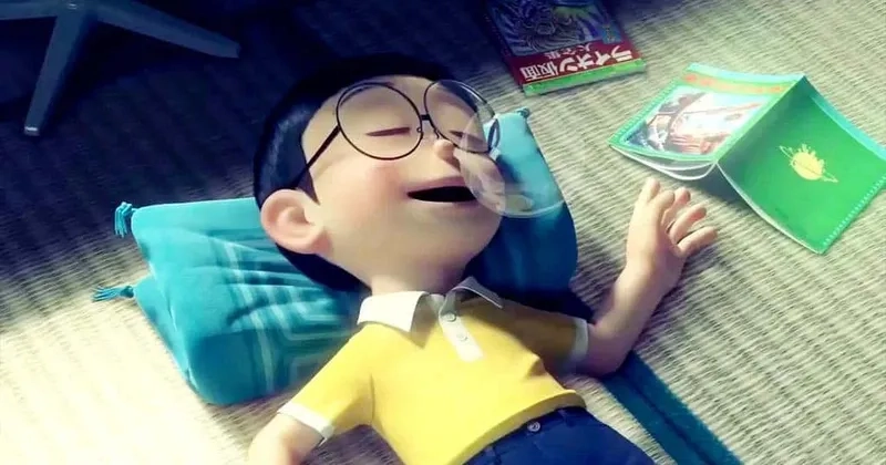 Hình ảnh Doremon và Nobita cute là khoảnh khắc đáng yêu của hai nhân vật này.