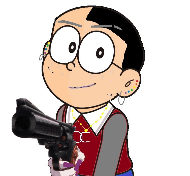 Ảnh Nobita cute thể hiện sự hồn nhiên và dễ thương của Nobita.