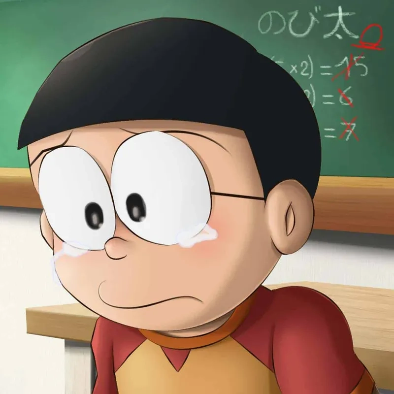 Hình ảnh Nobita và Shizuka ngầu tạo nên sự lôi cuốn mạnh mẽ trong từng bức ảnh.