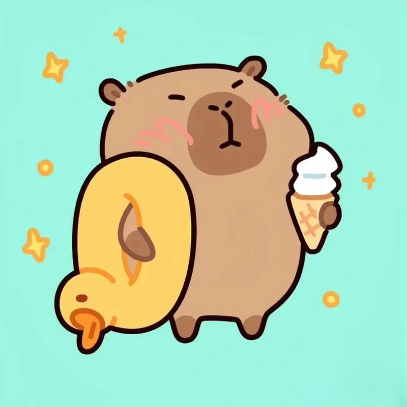 Capybara egg meme sáng tạo với hình ảnh trứng kết hợp chuột lang.