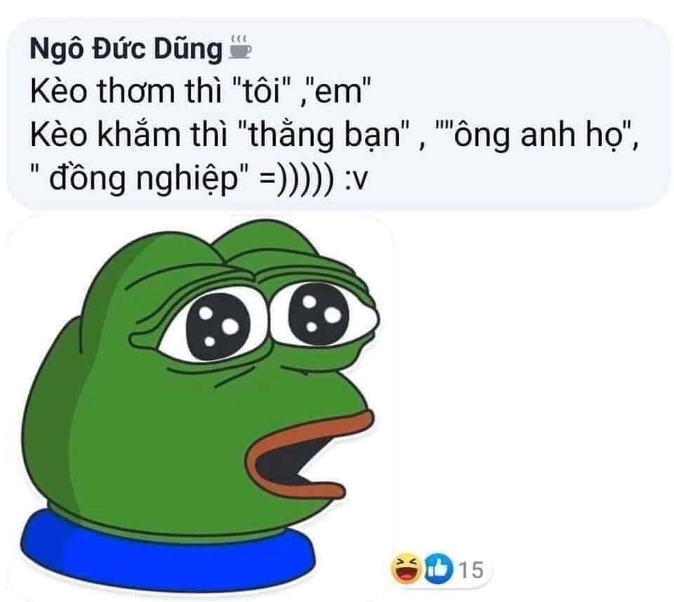 Nhếch lông mày meme thể hiện thái độ chất ngầu.