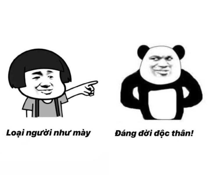 Meme gấu trúc buồn với biểu cảm cực kỳ đáng yêu và dễ thương.