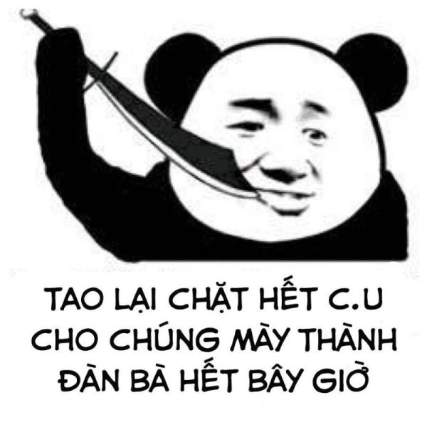 Meme con gấu trúc trung quốc cực kỳ đáng yêu và ngộ nghĩnh.