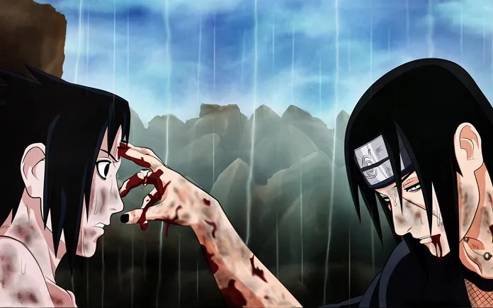 Hình Itachi Sharingan là hình ảnh huyền bí và mạnh mẽ của đôi mắt Sharingan.