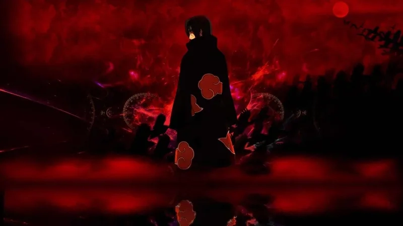 Hình nền động Itachi tạo cảm giác sống động, mạnh mẽ cho màn hình.