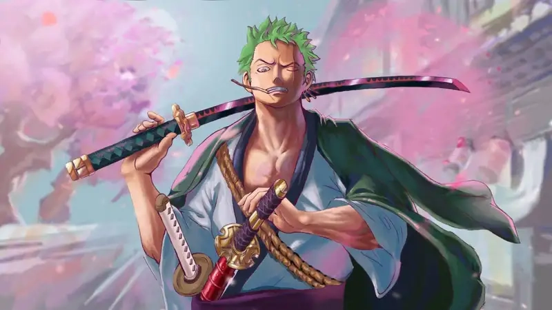 Ảnh nền đẹp Zoro thể hiện hình ảnh tuyệt vời của Zoro trong One Piece.