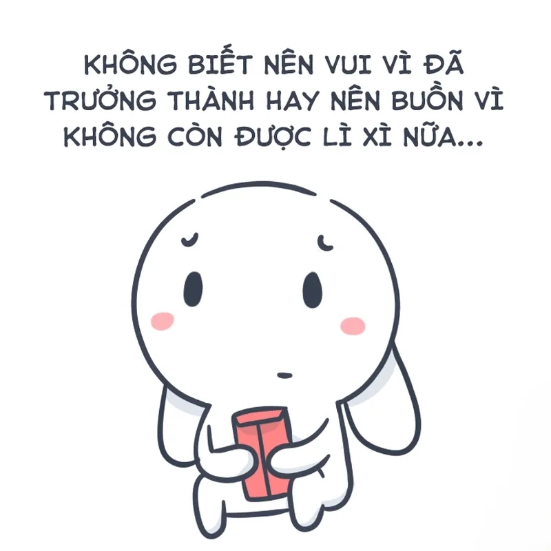 Meme thỏ trắng cực kỳ dễ thương, luôn mang lại niềm vui cho người xem.