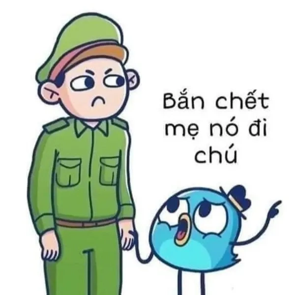 Công an đây meme gây ấn tượng mạnh mẽ.