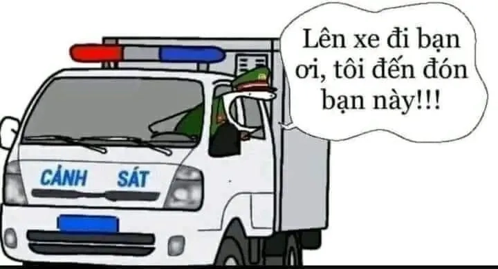 Công an bắt meme hài hước và thú vị.