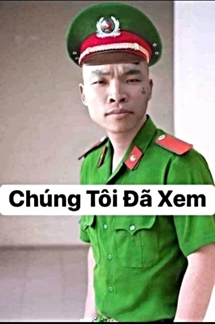 Công an đã xem meme với biểu cảm cực chất.