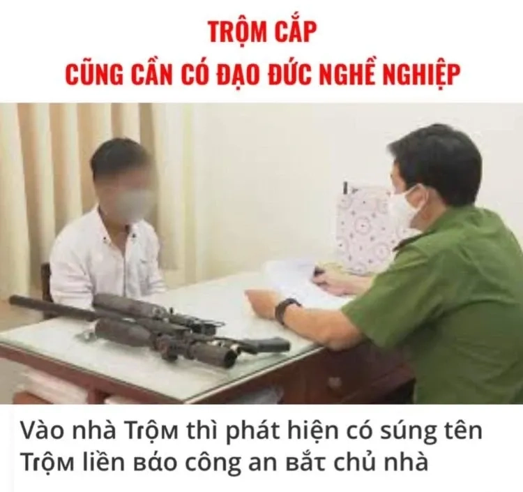 Meme công an đã xem khiến ai cũng bật cười.