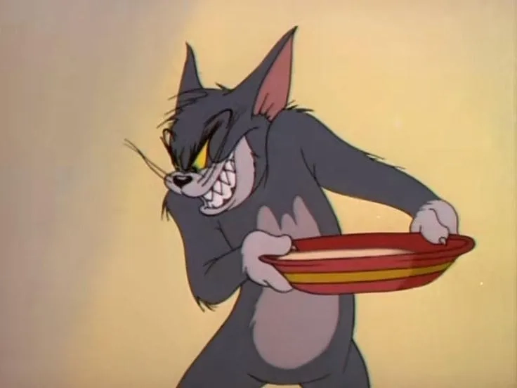 Meme tom and jerry love, dễ thương, đầy tình cảm.