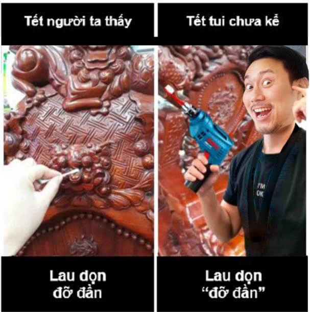 Avt tết meme thể hiện tinh thần Tết vui nhộn, khiến ai cũng phải cười.