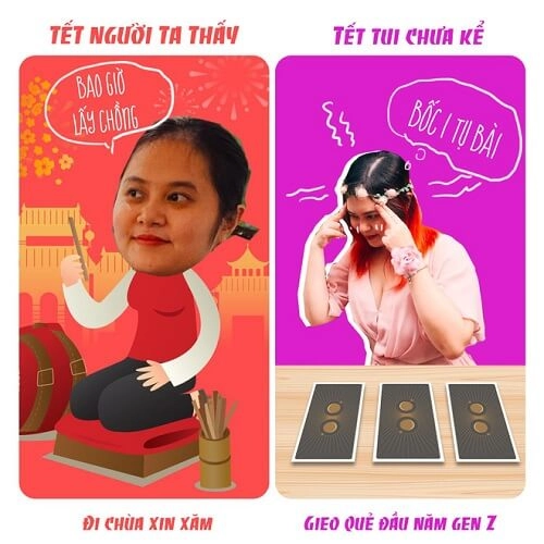 Meme tet cheems tết thể hiện chú chó Cheems đầy vui nhộn trong mùa Tết.