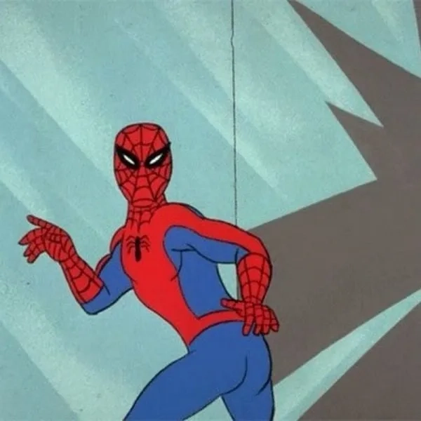 Spiderman pointing meme, hình ảnh kinh điển siêu hài.