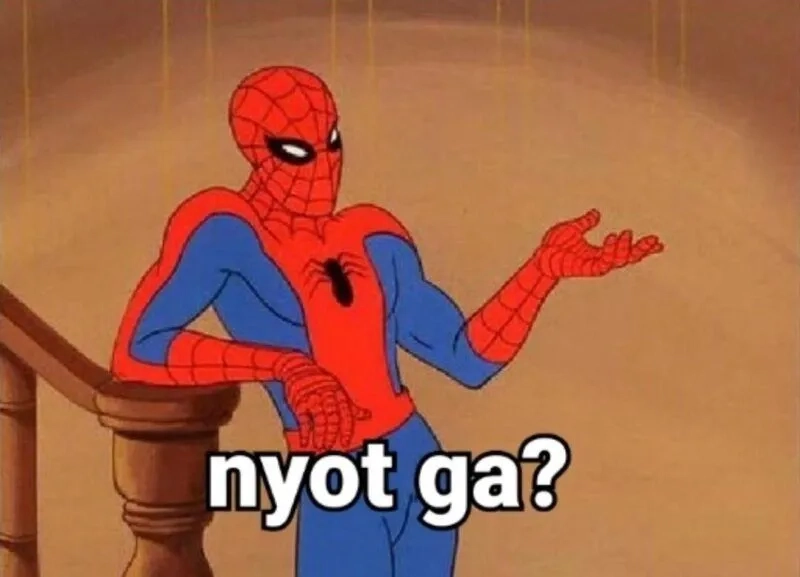 Meme 2 spiderman, ngộ nghĩnh và đáng yêu.