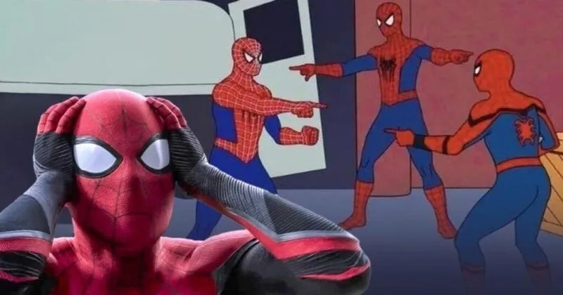 Spiderman across the spider verse meme, hình ảnh siêu ngộ nghĩnh.