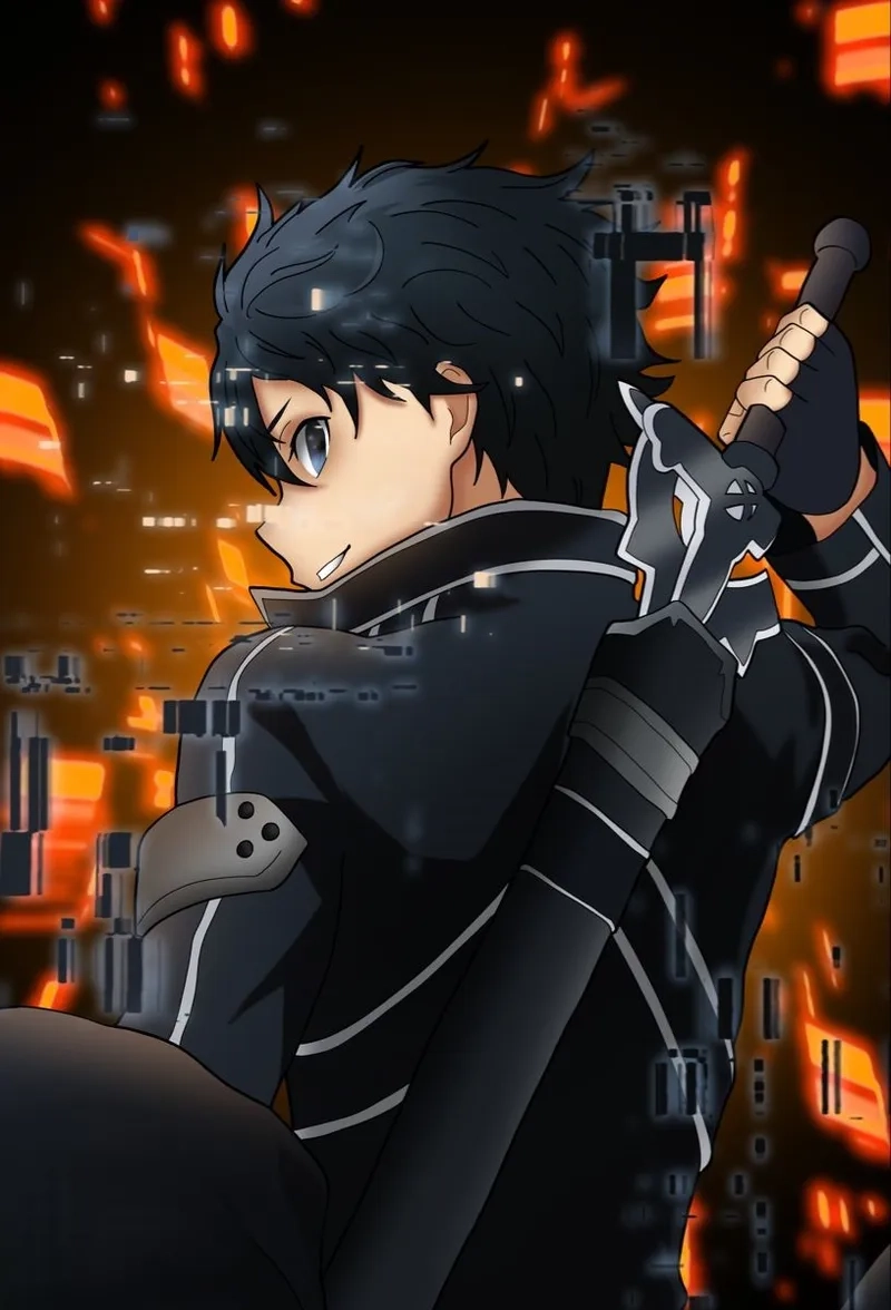  Thể hiện phong cách với hình nền ảnh kirito ngầu