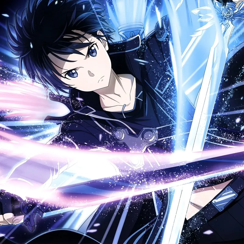 Tận hưởng chất lượng 4K với ảnh anime kirito ngầu