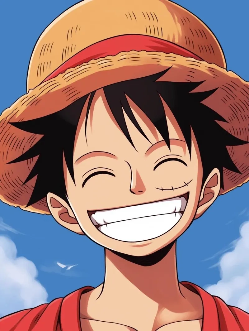 Khoảnh khắc luffy cười, tươi rói nhưng đầy khí chất