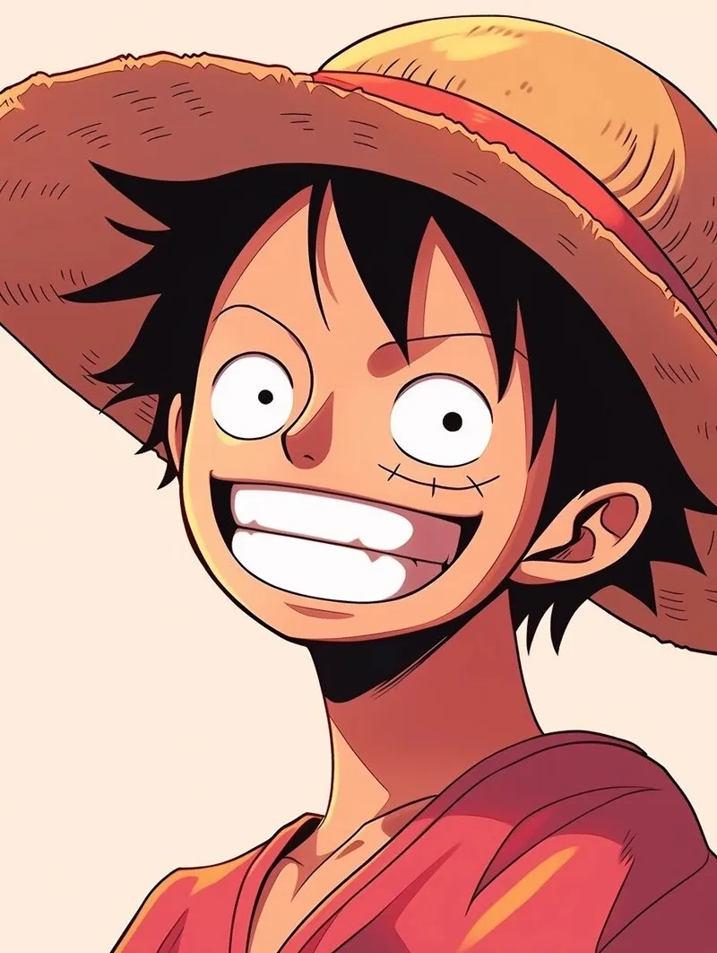 Đổi ngay hình nền luffy cười, siêu đáng yêu