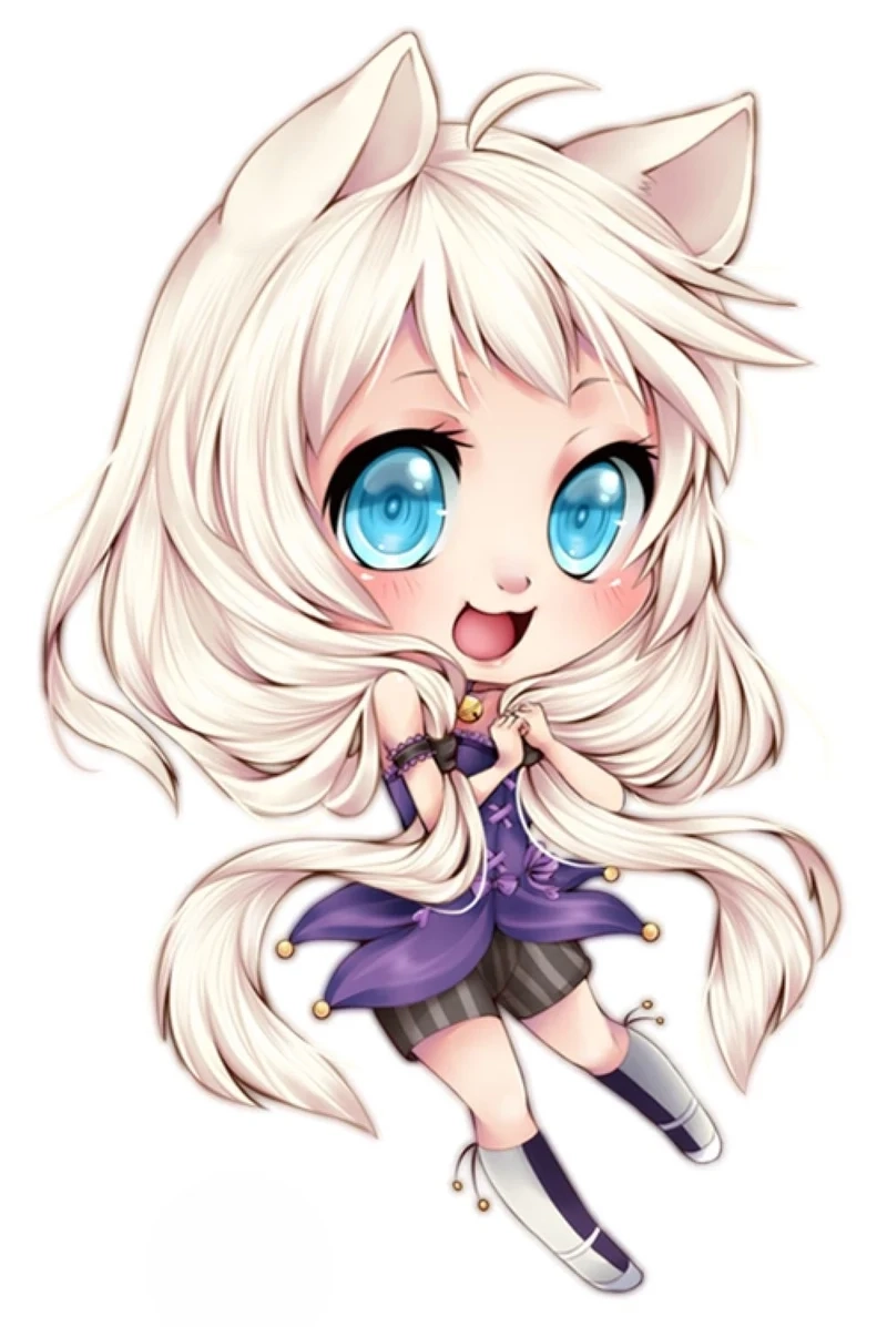 Tận hưởng nét dễ thương tinh nghịch của anime nữ cute chibi