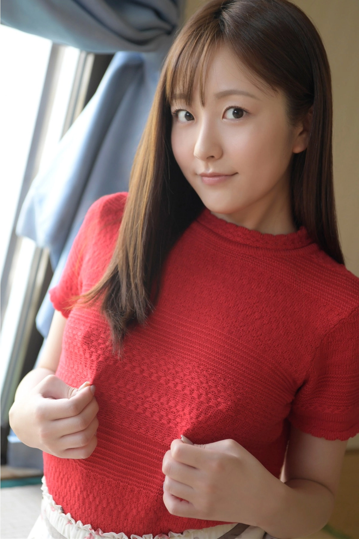 Blue sky light ngực căng bốc lửa mê hoặc dâm đãng