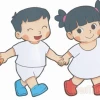 Hướng dẫn tô màu bạn trai bạn gái cho bé: Tranh tô màu đáng yêu