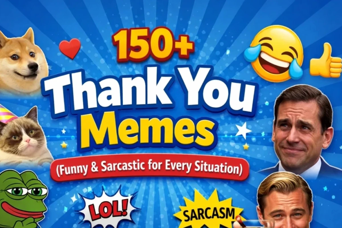 Những Meme Cảm Ơn Hài Hước Nhất Năm 2026