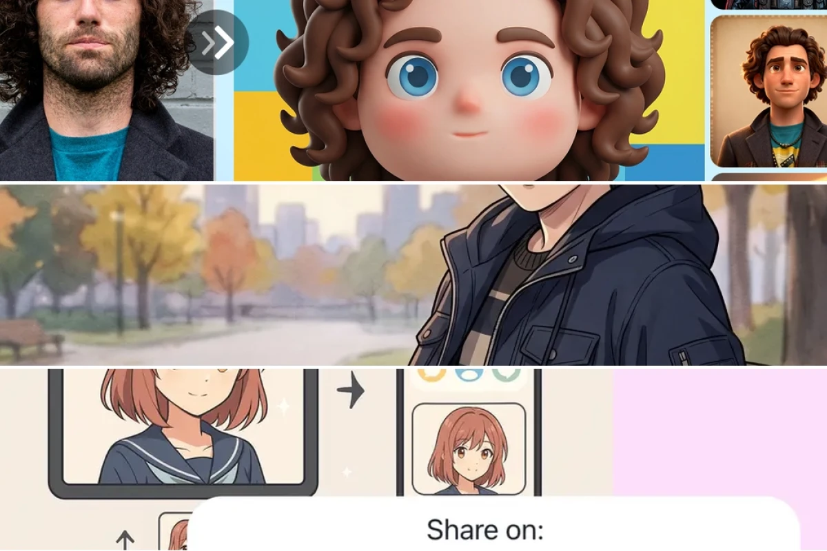 Sử dụng create anime avatar from photo app tạo hình đại diện 2026