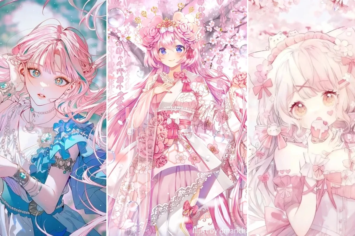 Bộ sưu tập ảnh anime girl tóc hồng dễ thương nhất 2026