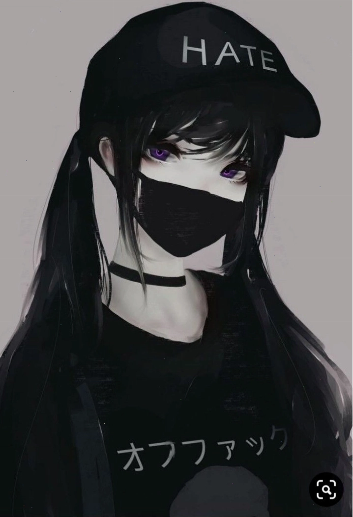 Ảnh anime cô gái với vẻ ngoài lạnh lùng và bí ẩn