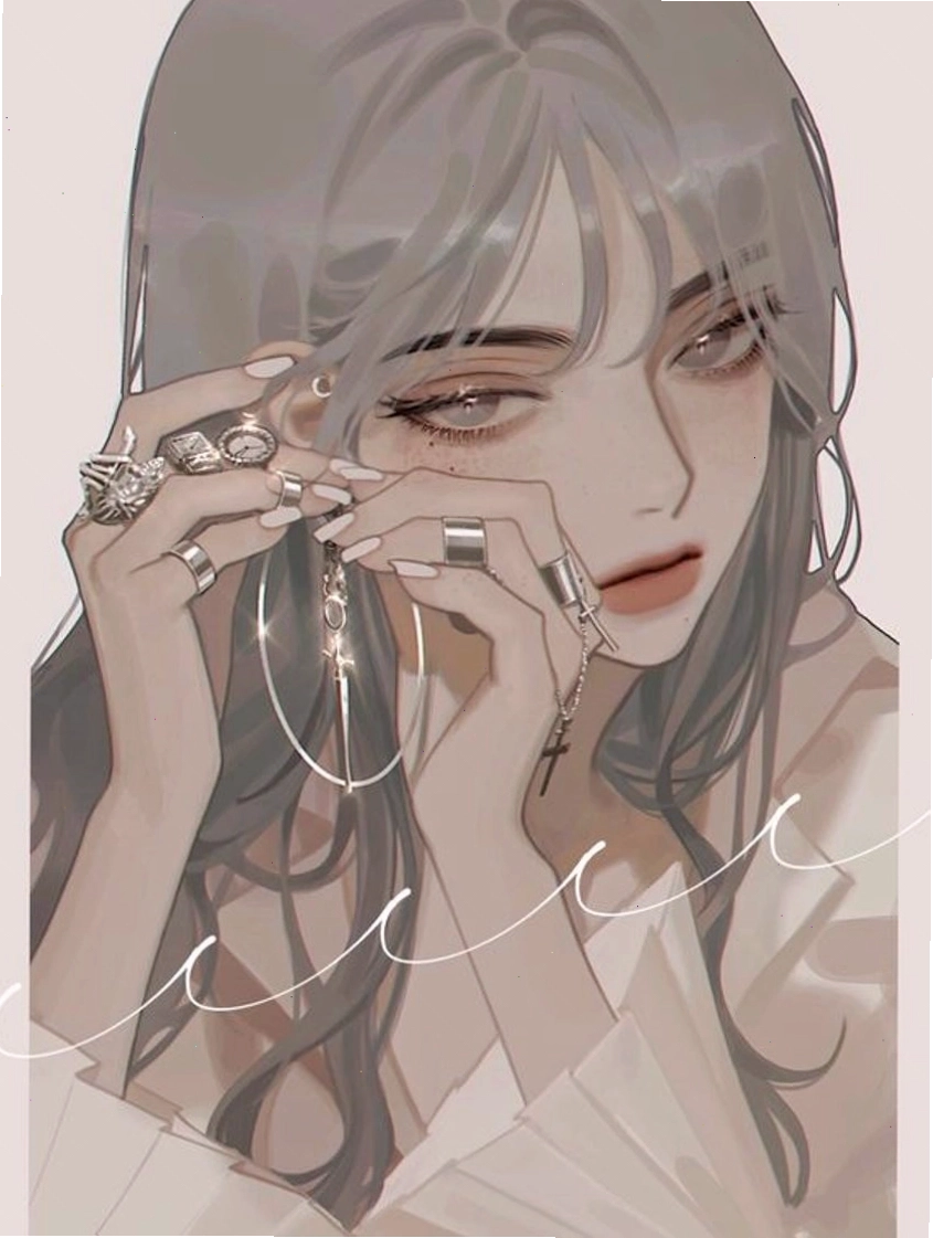 Ảnh anime nữ ngầu với trang phục ấn tượng và ánh mắt sắc lạnh