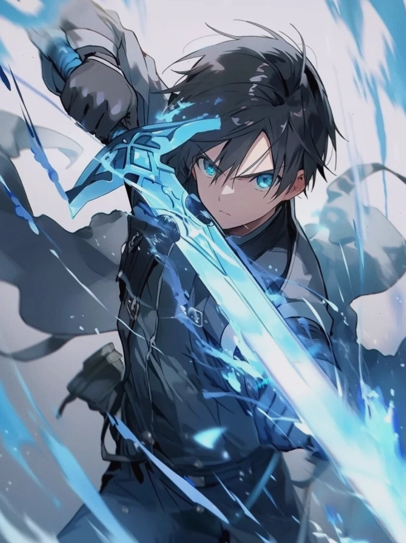 Ảnh Kirito ngầu lòi với biểu cảm lạnh lùng