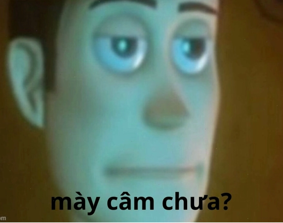 Ảnh meme câm mồm thể hiện sự khó chịu