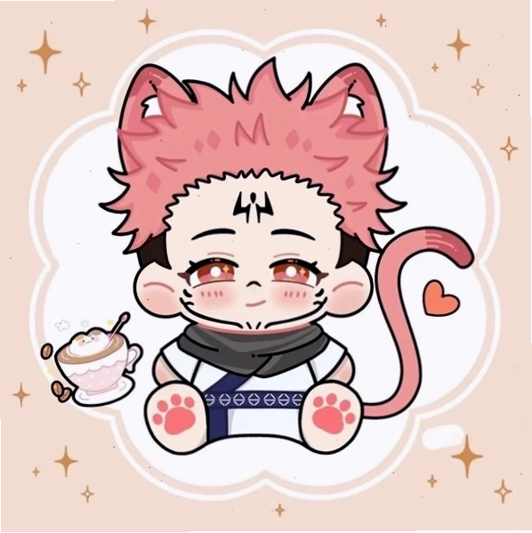 Ảnh Sukuna chibi ấn tượng với biểu cảm đặc trưng