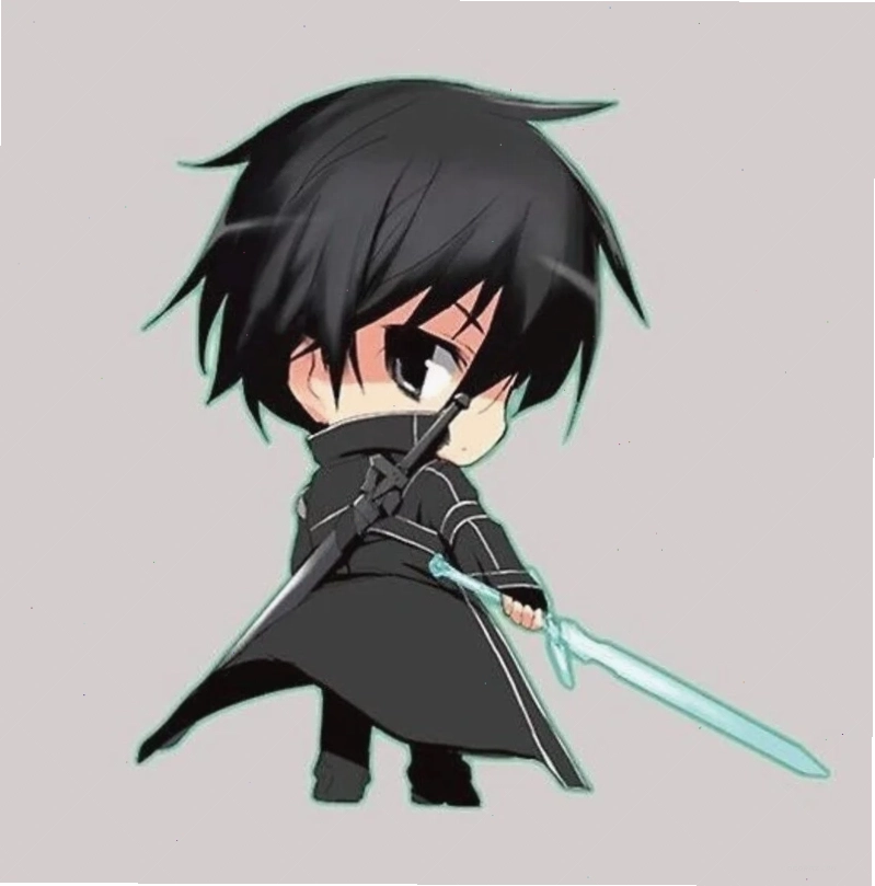 Anime Kirito chibi phiên bản dễ thương