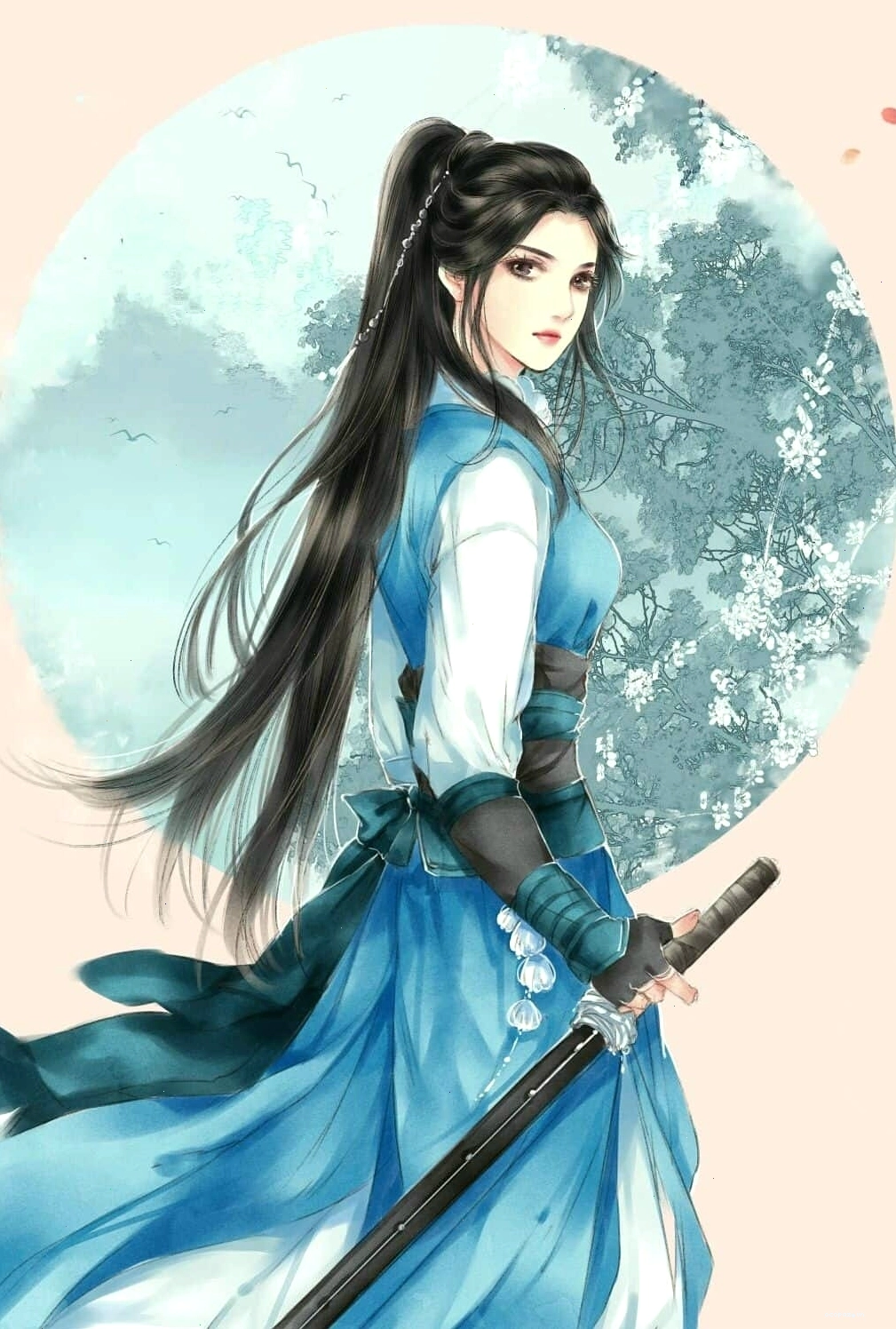 Anime nữ ngầu phong cách cổ trang đầy thu hút