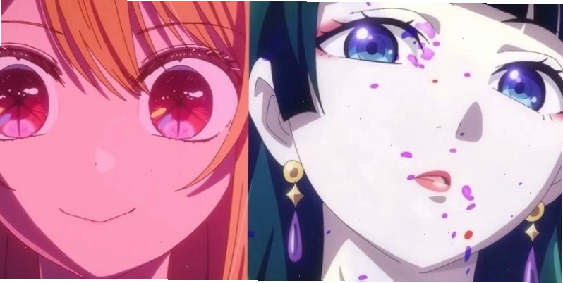 Art anime với đôi mắt chi tiết và hiệu ứng ánh sáng độc đáo