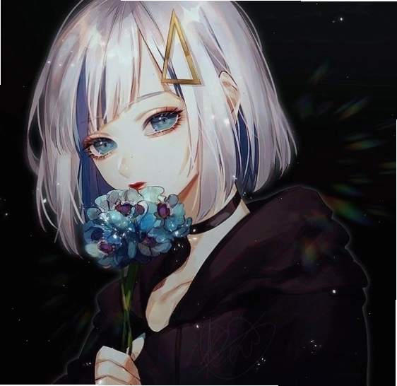 Avatar anime nữ ngầu với ánh mắt sắc sảo và biểu cảm lạnh lùng