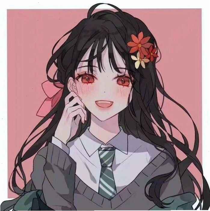 Avatar anime nữ với kiểu tóc ngắn cá tính