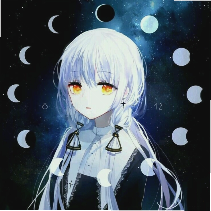 Avatar anime nữ với tông màu pastel dịu mát