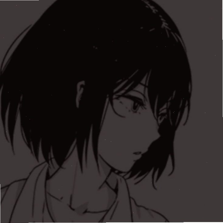 Avatar cô gái anime buồn với đôi mắt biểu cảm