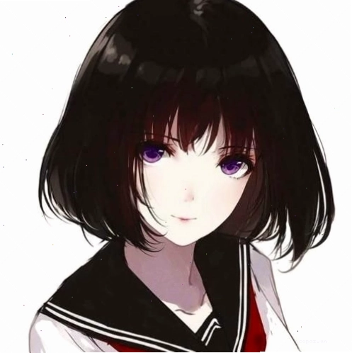 Avatar gái anime dễ thương với đôi mắt to tròn và mái tóc hồng pastel