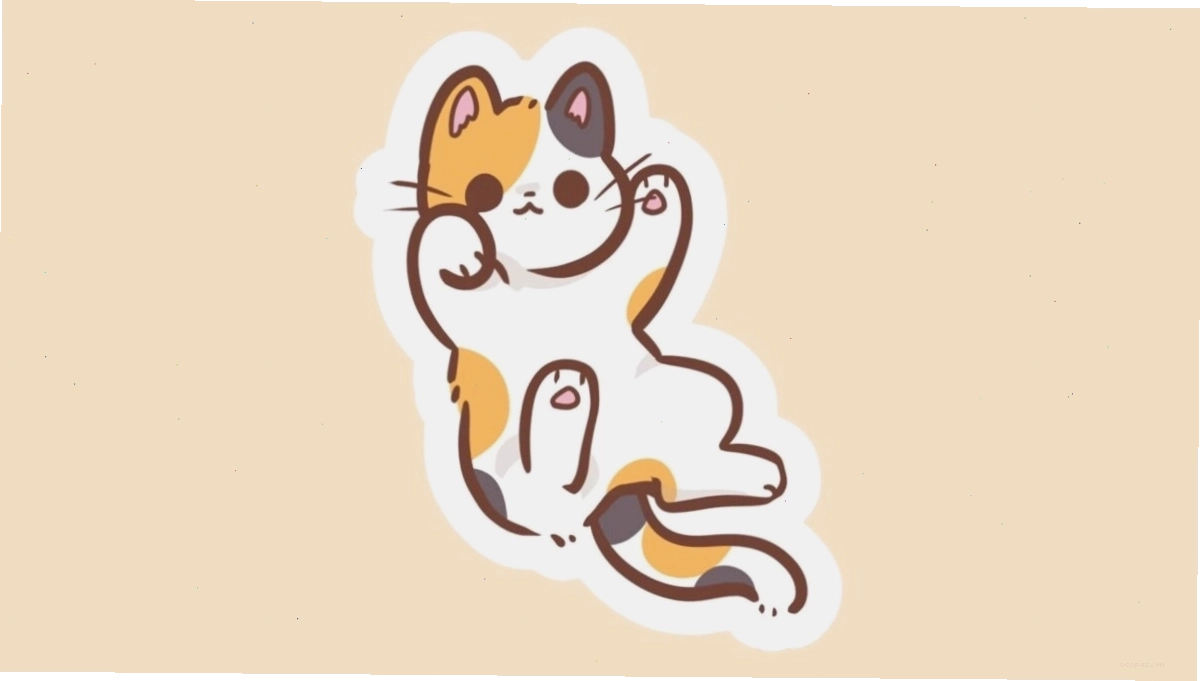 Avatar mèo cute phong cách anime với đôi mắt to tròn